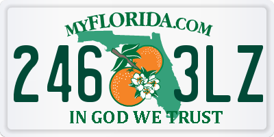 FL license plate 2463LZ