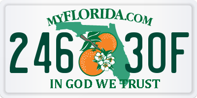 FL license plate 2463OF