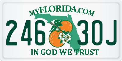 FL license plate 2463OJ