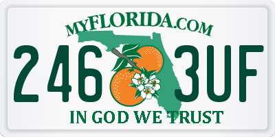 FL license plate 2463UF