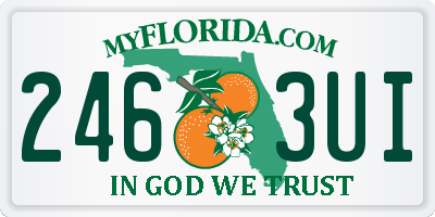 FL license plate 2463UI
