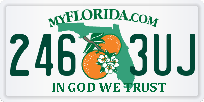 FL license plate 2463UJ