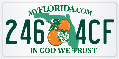 FL license plate 2464CF