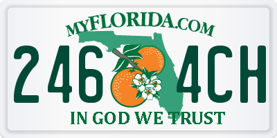 FL license plate 2464CH