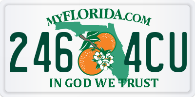 FL license plate 2464CU