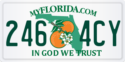 FL license plate 2464CY