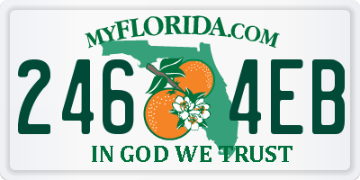 FL license plate 2464EB