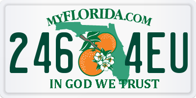 FL license plate 2464EU