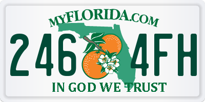 FL license plate 2464FH