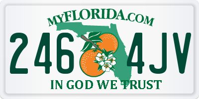 FL license plate 2464JV