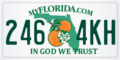 FL license plate 2464KH