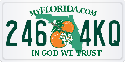 FL license plate 2464KQ