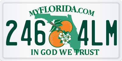 FL license plate 2464LM