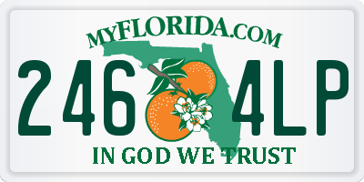 FL license plate 2464LP