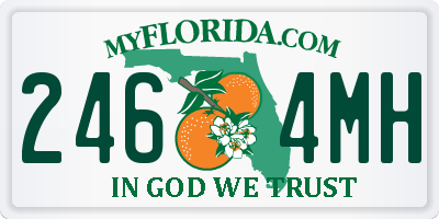 FL license plate 2464MH
