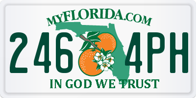 FL license plate 2464PH