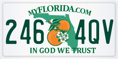FL license plate 2464QV