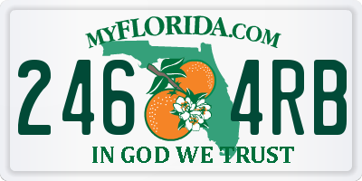 FL license plate 2464RB