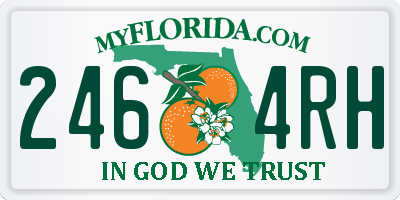 FL license plate 2464RH