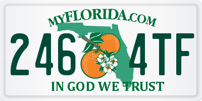 FL license plate 2464TF