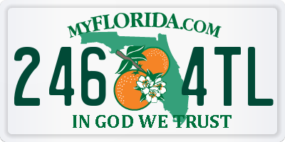 FL license plate 2464TL