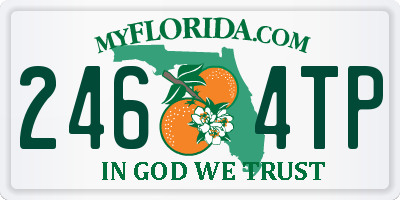 FL license plate 2464TP