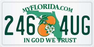 FL license plate 2464UG