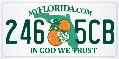 FL license plate 2465CB