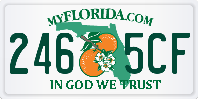 FL license plate 2465CF