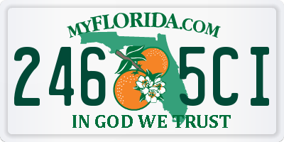 FL license plate 2465CI