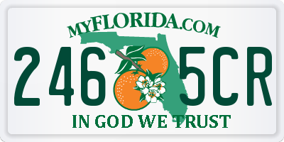 FL license plate 2465CR