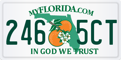 FL license plate 2465CT