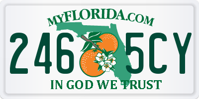 FL license plate 2465CY