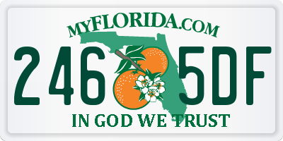 FL license plate 2465DF