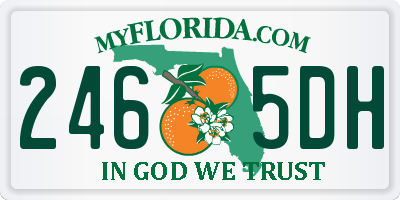 FL license plate 2465DH