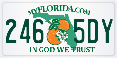 FL license plate 2465DY