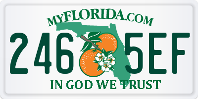 FL license plate 2465EF