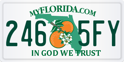 FL license plate 2465FY