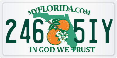FL license plate 2465IY