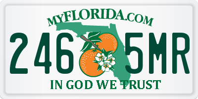 FL license plate 2465MR