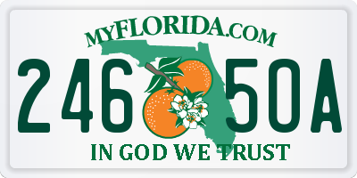 FL license plate 2465OA