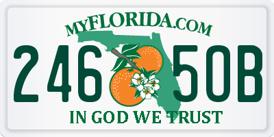 FL license plate 2465OB