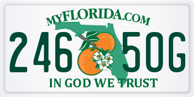 FL license plate 2465OG
