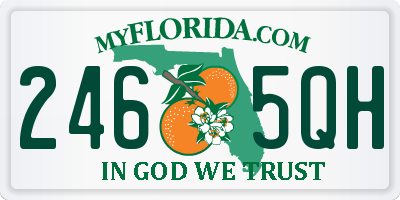 FL license plate 2465QH