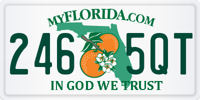 FL license plate 2465QT