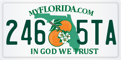FL license plate 2465TA