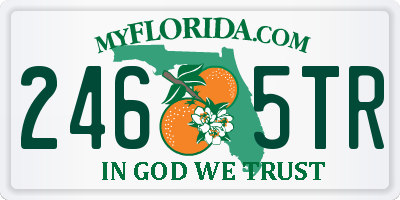 FL license plate 2465TR