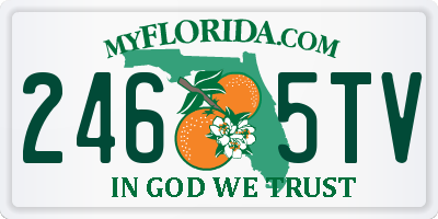 FL license plate 2465TV