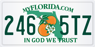 FL license plate 2465TZ