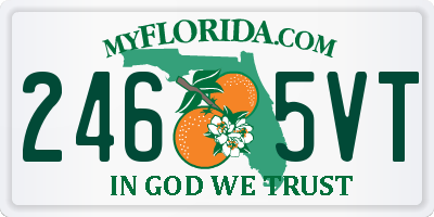 FL license plate 2465VT